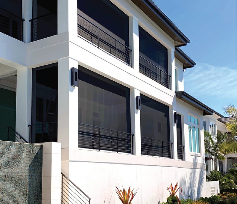 Commercial aluminum construction project