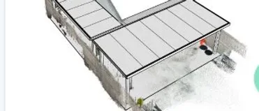 Aluminum roof rendering prepared for a proposal